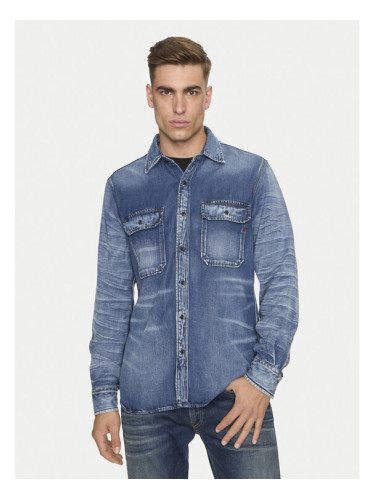 Replay дънкова риза M4074 .000.624 72A Син Regular Fit