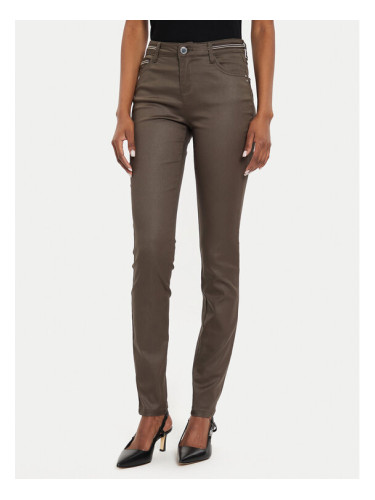 Morgan Текстилни панталони 212-PALONA Кафяв Slim Fit