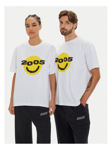 2005 Тишърт Unisex Smiley Бял Regular Fit