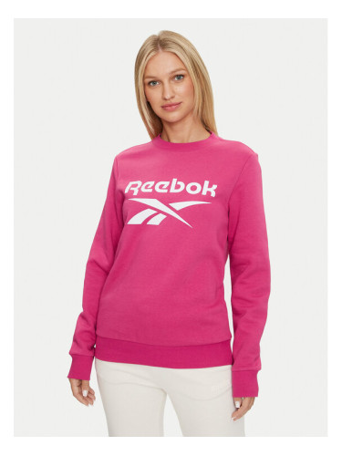 Reebok Суитшърт Identity Big Logo Fleece Crew 100075949 Розов Regular Fit