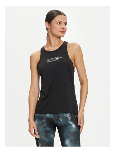 Reebok топ Id Train Sup Graphic Tank 100035755 Черен Regular Fit