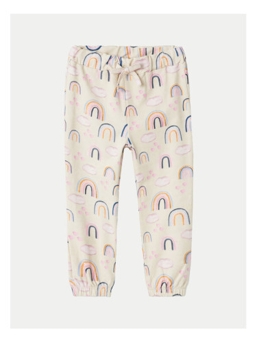 NAME IT Долнище анцуг 13232095 Бежов Regular Fit