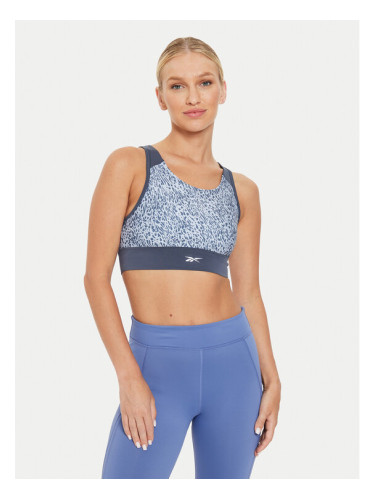 Reebok Сутиен-топ Running AOP 100076052 Сив Regular Fit