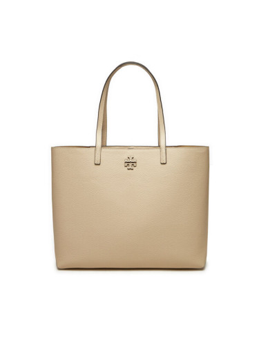 Tory Burch Дамска чанта Mcgraw Tote 152221 Екрю