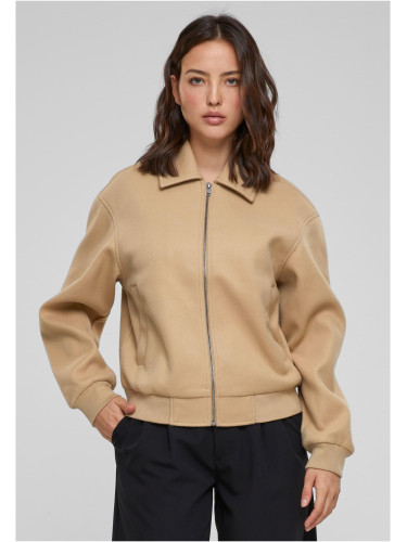 Women's bomber jacket beige