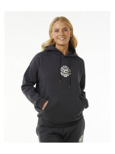 Rip Curl ICONS OF SURF HERITAGE HOOD Washed Black Sweatshirt