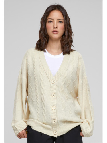 Women's knitted cardigan light beige