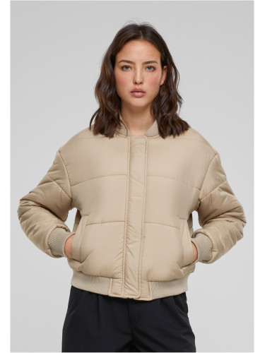 Women's bomber jacket Puffer Blouson beige