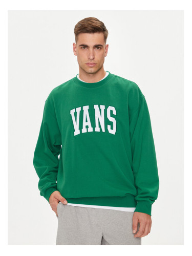 Vans Суитшърт Original Varsity VN000HP7 Зелен Loose Fit