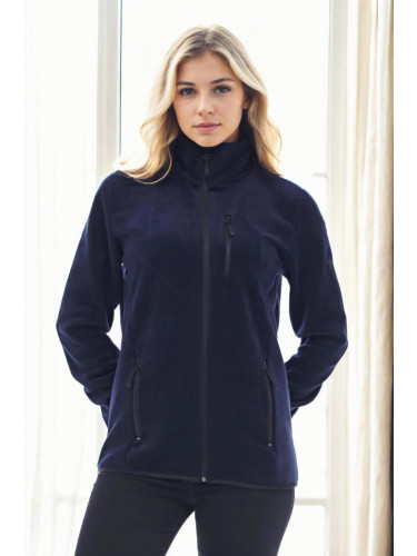 80514 Dewberry Full Zipper Fleece Jacket-NAVY BLUE