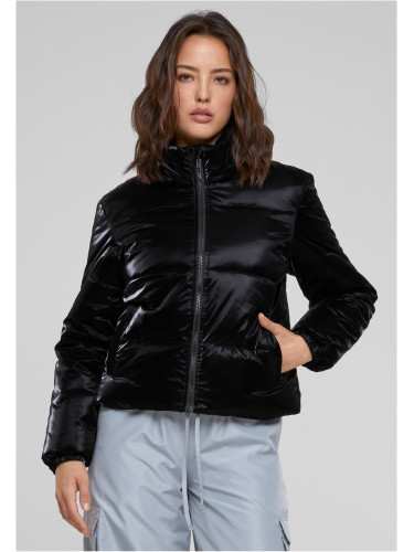 Women's Shark Skin Puffer Jacket Black