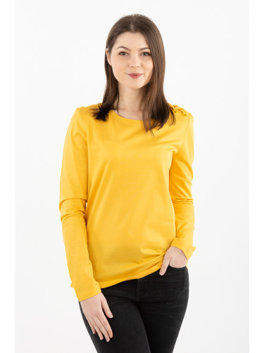 T-Shirt - TOMMY HILFIGER KRISTIE C-NK TOP LS yellow