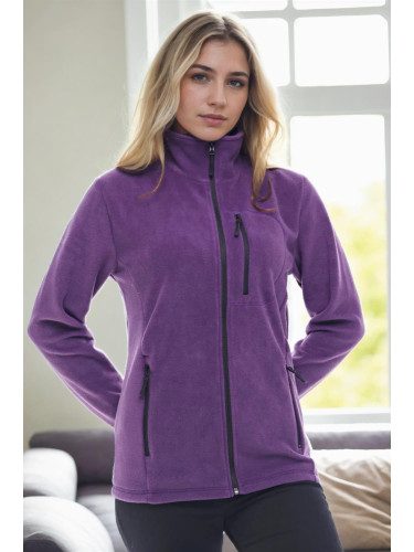 80514 Dewberry Full Zipper Fleece Jacket-MOR