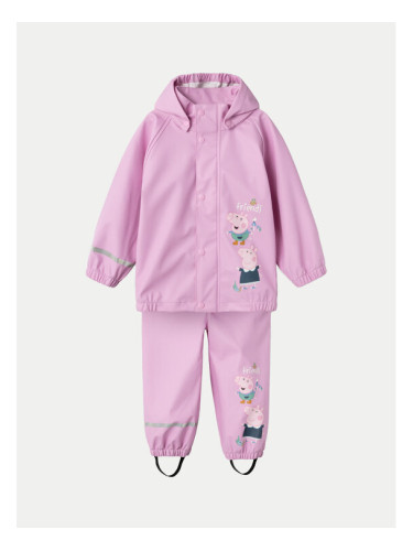 NAME IT Комплект за дъжд 13231835 Розов Regular Fit