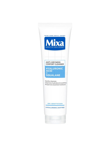 Mixa Hyaluronic Acid + Squalane Anti-Dryness Comfort Cleanser Почистващ гел за жени 150 ml