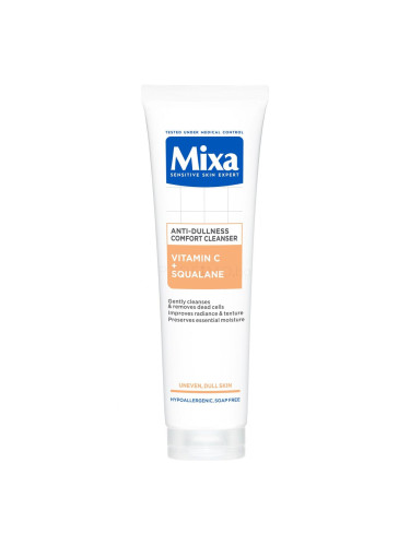 Mixa Vitamin C+ Squalane Anti-Dullness Comfort Cleanser Почистващ гел 150 ml