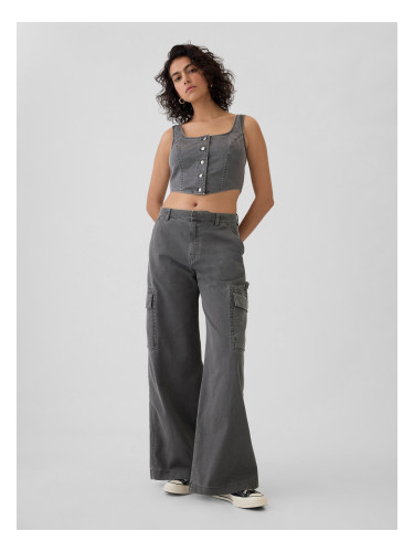 GAP Pants with Pockets Baggy Khaki Cargo - Ladies