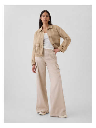 GAP Trousers with pockets Baggy Khaki Cargo - Women's