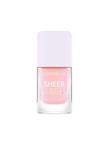 Catrice Sheer Beauties Nail Polish Лак за нокти за жени 10,5 ml Нюанс 090 Bubblegum Bliss