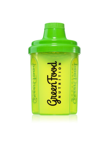 GreenFood Nutrition Shaker спортен шейкър Transparent Green 300 мл.