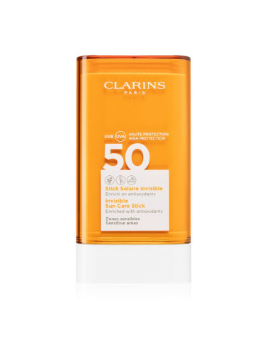 Clarins Sun Care Stick защитен стик за чувствителни места SPF 50 17 гр.