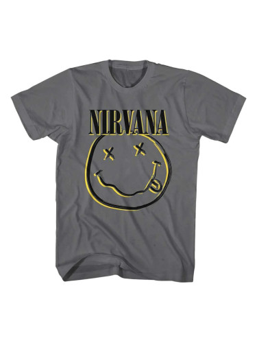 Nirvana Риза Inverse Happy Face Unisex Charcoal Grey L