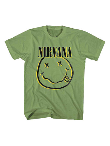 Nirvana Риза Inverse Happy Face Unisex Green M