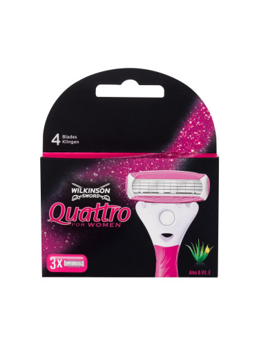 Wilkinson Sword Quattro For Women Резервни ножчета за жени Комплект