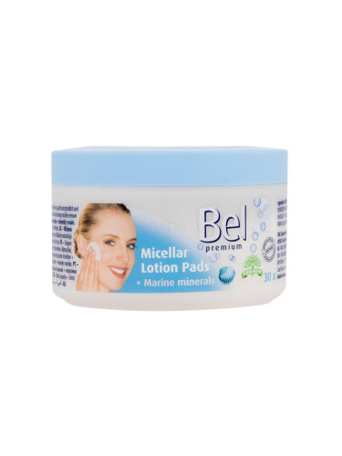 Bel Premium Micellar Lotion Pads + Marine Minerals Тампони за почистване на грим за жени Комплект