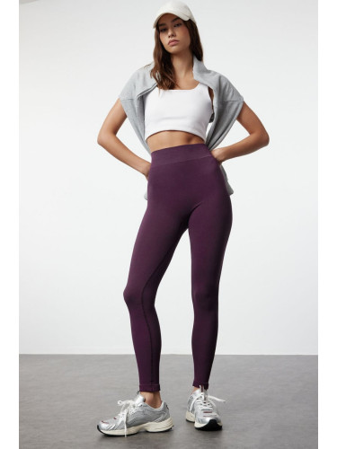 Trendyol Plum Seamless Full Length Knitted Sports Tights