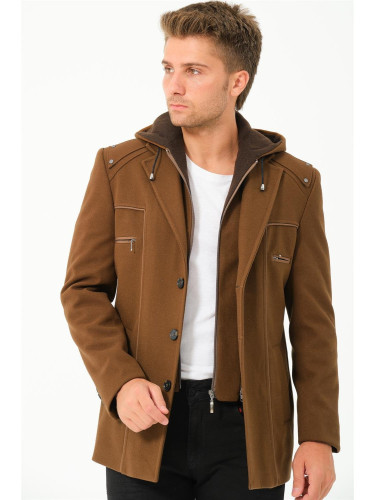 K7532 DEWBERRY MEN'S COAT-PLAIN CAMEL