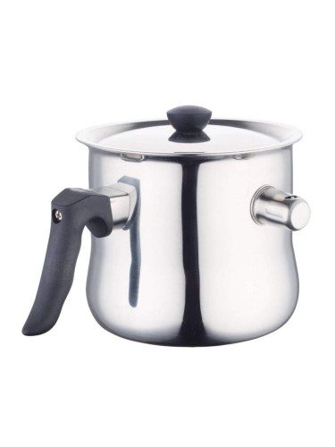 Млековарка Bohmann BH-1008-30, 3 литра, Двойна стена, Свиреща, Инокс