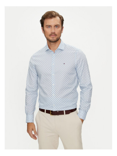 Tommy Hilfiger Риза MW0MW35793 Светлосиньо Slim Fit