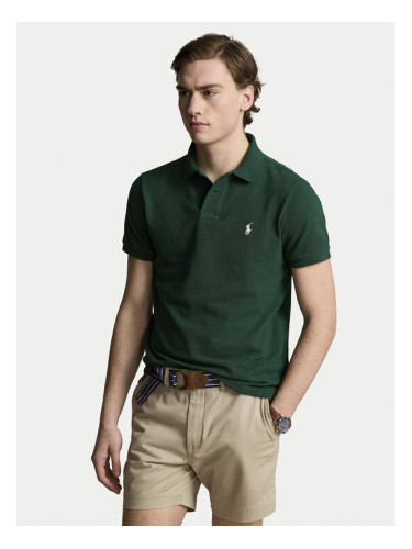 Polo Ralph Lauren Тениска с яка и копчета 710536856425 Зелен Slim Fit