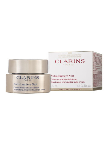 Clarins Nutri Lumiere Nuit Нощен възстановяващ подмладяващ крем против бръчки за зряла кожа