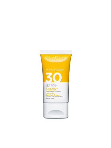 Clarins Dry Touch Sun Care Cream SPF 30 Слънцезащитен крем за лице без опаковка