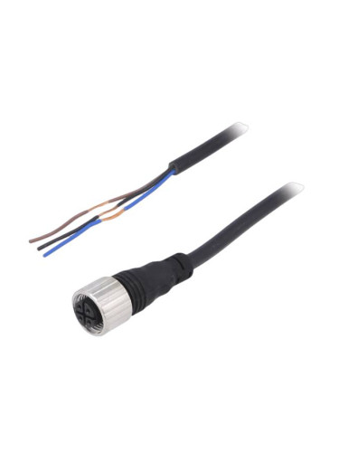 Кабел за датчик, прав, 3pin, 24VDC, 5m, CID3-5