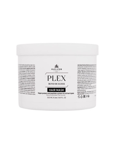 Kallos Cosmetics Plex Bond Builder Hair Mask Маска за коса за жени 500 ml