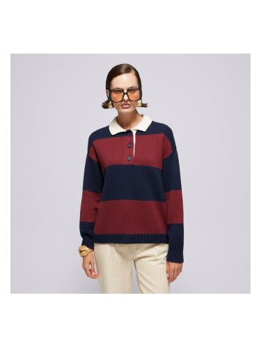 Levi's Пуловер Ivy League Striped Sweater Reds дамски Дрехи Суичъри A8504-0001 Бордо