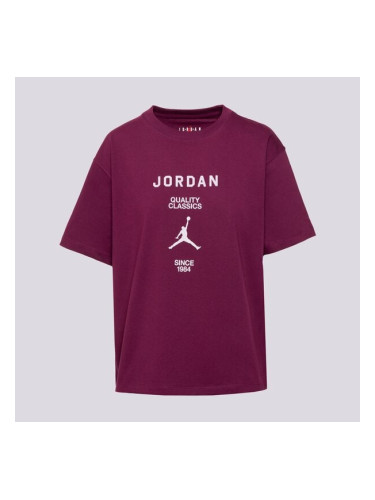 Тениска W Jordan Ss Gf Gfx Tee Jqc дамски Дрехи Тениски FZ0617-610 Бордо