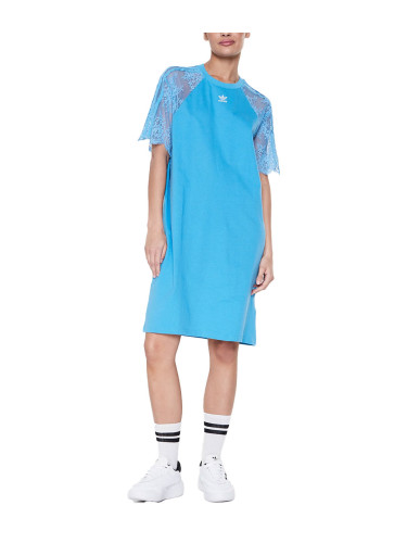 ADIDAS Adicolor Classics Lace Tee Dress Blue