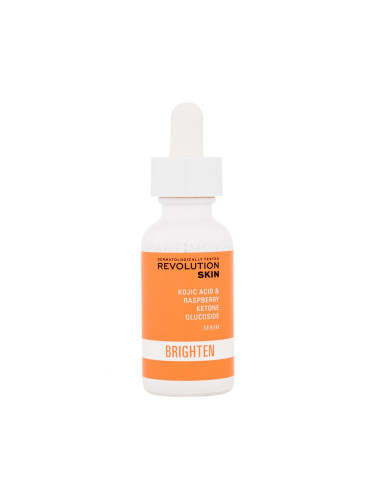 Revolution Skincare Brighten Kojic Acid & Raspberry Ketone Glucoside Serum Серум за лице за жени 30 ml