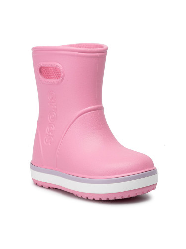 Гумени ботуши Crocs Crocband Rain Boot K 205827 Розов