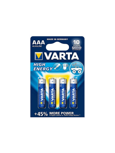 Varta 4903 - 4 бр. Алкална батерия HIGH ENERGY AAA 1,5V