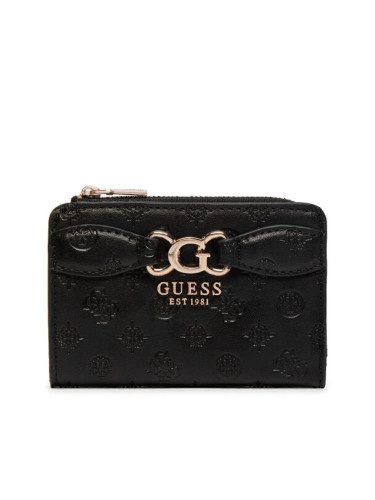 Guess Малък дамски портфейл Arlena Logo (PG) SWPG93 36560 Черен