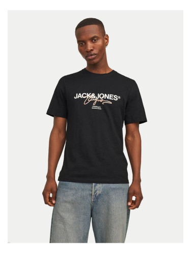 Jack&Jones Тишърт Joraruba 12255452 Черен Standard Fit