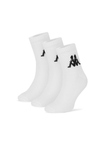 Kappa Дълги чорапи Z4444_AW24 (3-PACK) Бял