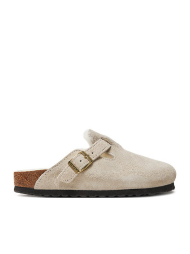 Birkenstock Чехли Boston Shearling Leve 1026192 Бял