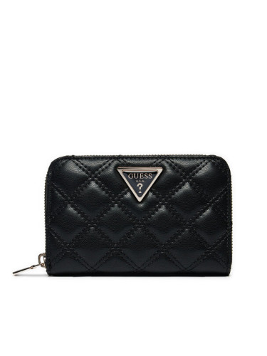 Guess Голям дамски портфейл Giully (QG) Wallets SWQG87 48400 Черен