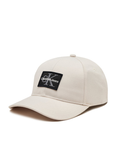 Calvin Klein Jeans Шапка с козирка Mono Logo Patch Cap K50K512149 Бежов